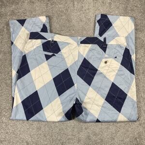 Loud Mouth Golf Pants Mens 42 x 29 Argyle Diamond Preppy Cotton Lycra (Sz Tag44)